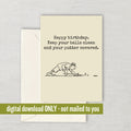 Golf Birthday Card Printable Golf Card Golfer Card Golf Player Greeting Card Keep Your Balls Clean Digital Download Printable Graphic Tee – Bold Style · High-Quality Print