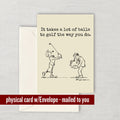 Funny Golf Card Golf Birthday Card Golf Player Card Golf Greeting Cards It Takes a Lot Of Balls Graphic Tee – Aesthetic Look · Must-Have Style