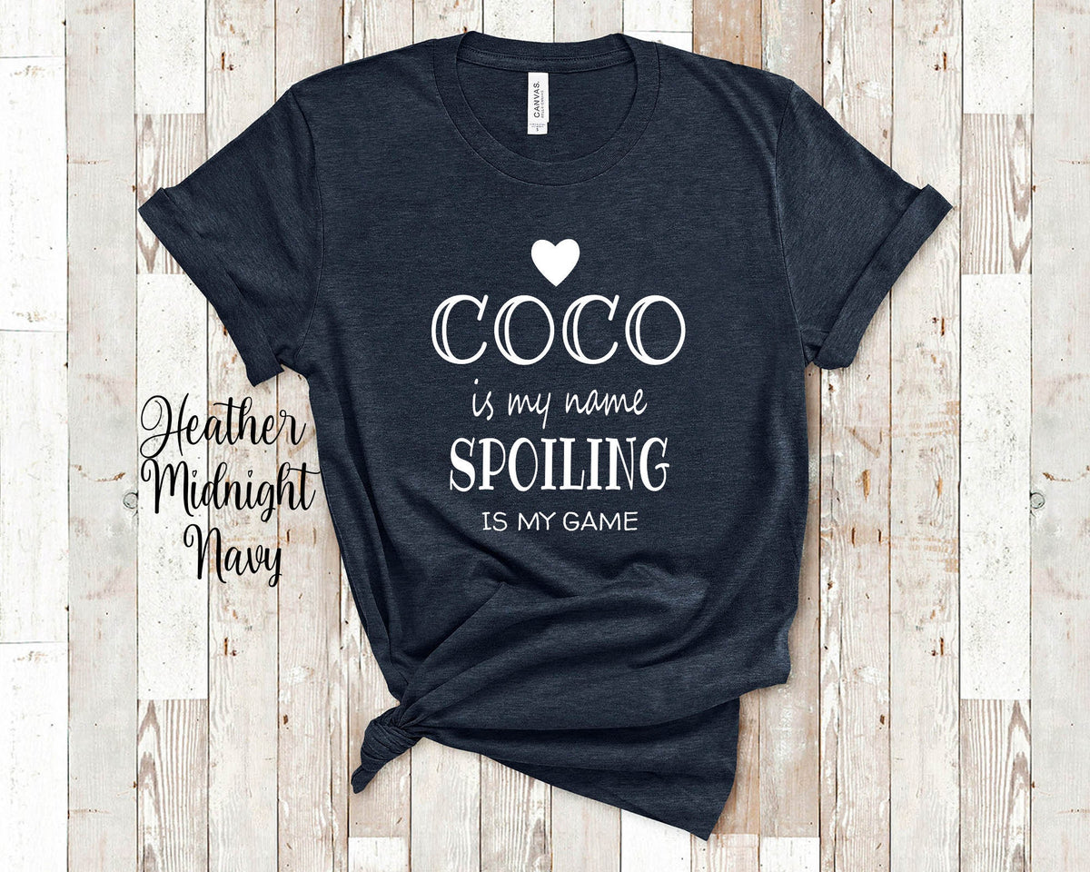 Coco Is My Name Grandma Tshirt Special Grandmother Gift Idea for Mother39s Day Birthday Christmas or Pregnancy Reveal Announcement Graphic Tee – Cozy Vibes · Top Pick For Any Outfit