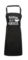 Baking Apron Birthday Gifts For Dad Men Bbq Apron Cooking Apron With Pocket BORN TO GRILL Mens Apron Womens Barbecue Chef Baking Apron Graphic Tee – Aesthetic Look · Trending Graphic Apparel