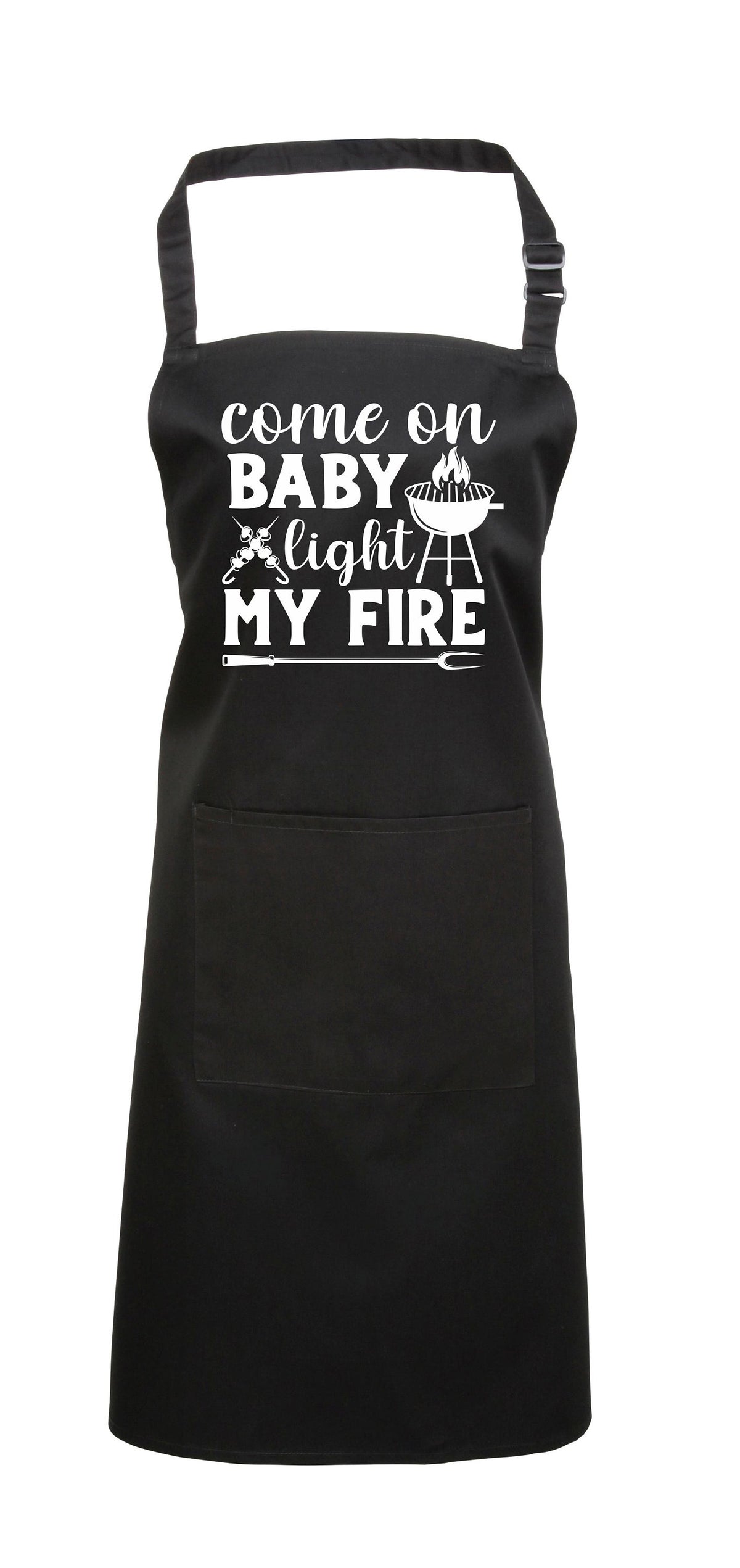 Baking Apron Birthday Gifts Mens Bbq Apron Cooking Apron With Pocket Come On Baby Light My Fire Mens Apron Barbecue Apron Chef Graphic Tee – Feel-Good Design · Trending Graphic Apparel