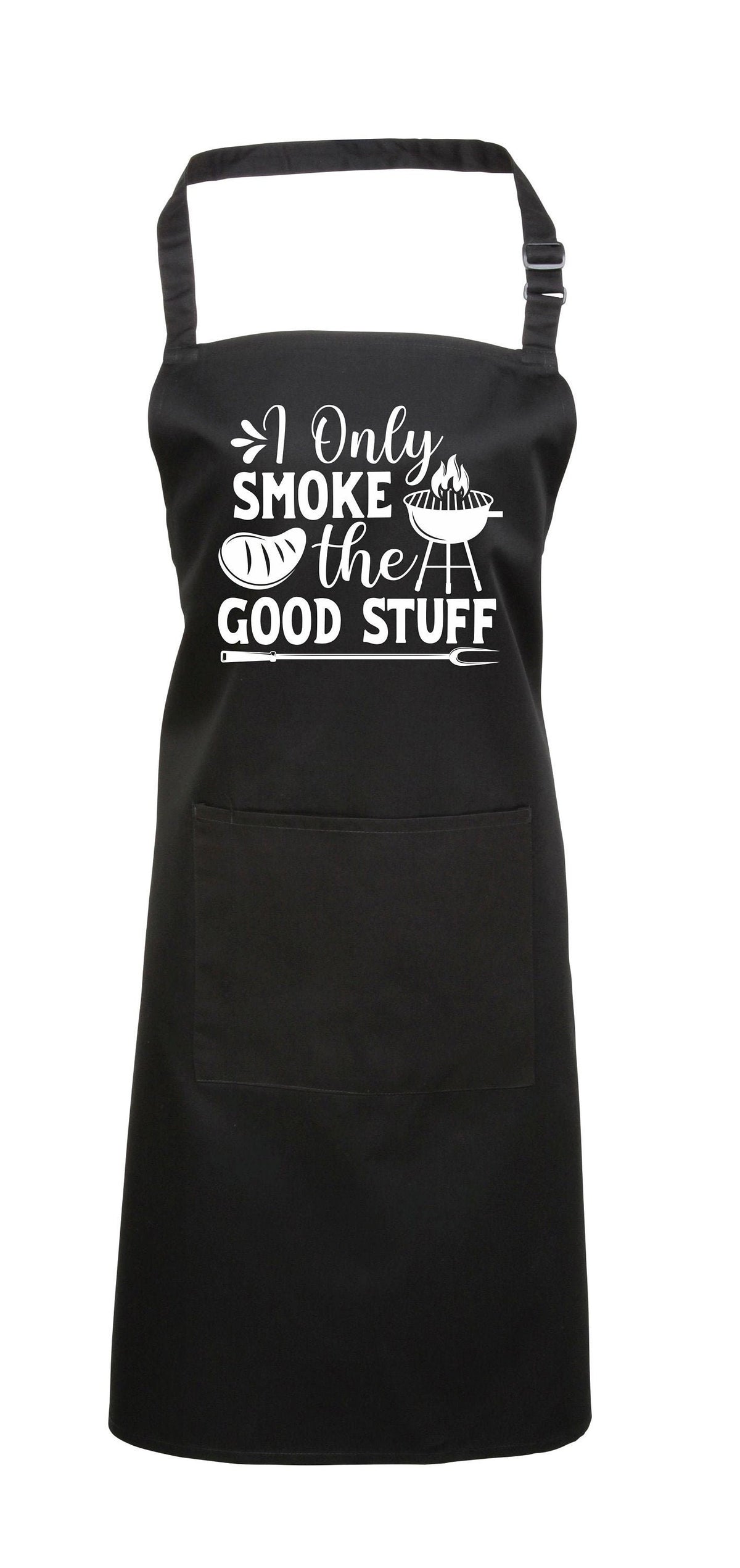 Baking Apron Birthday Gifts For Dad Mens Bbq Apron Cooking Apron With Pocket I Only Smoke The Good Stuff Mens Apron Barbecue Apron Chef Graphic Tee – Warm & Stylish · Great Gift For Fans