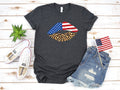 USA Flag Lips TShirt Cheetah Pattern July 4th Patriotic Fourth of July Cute Kisses Lips American Flag USA Tank Top Hoodie Womens Tee Hoodie – Soft Feel · Trending Graphic Apparel
