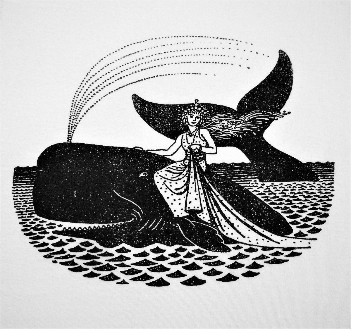 Whale and princess vintage t shirt Graphic Tee – Premium Graphic · Must-Have Style