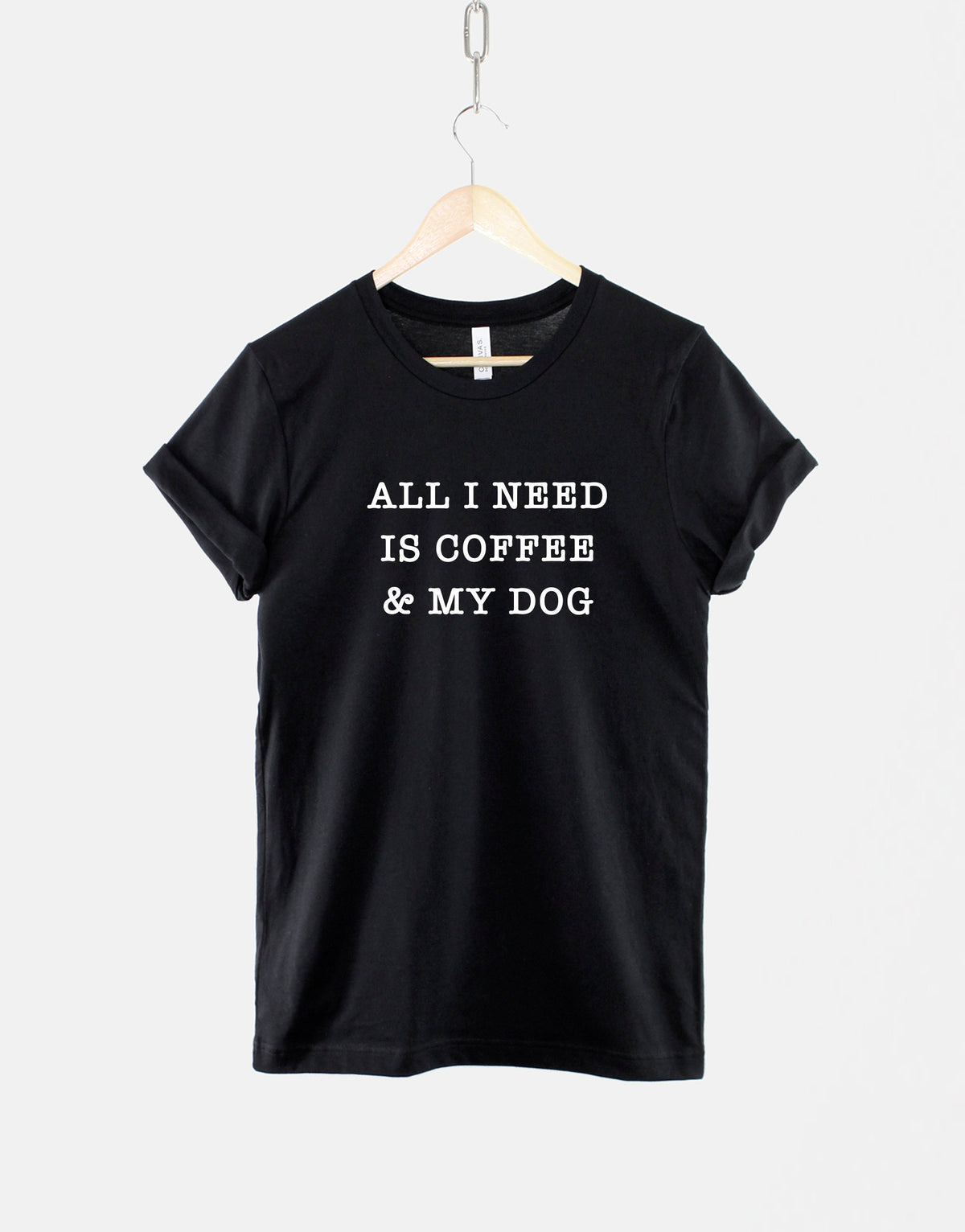 All I Need Is Coffee And My Dog TShirt Dog Walking Shirt Dog Mom TShirt Dog Themed Shirts Graphic Tee – Warm & Stylish · Perfect For Daily Wear