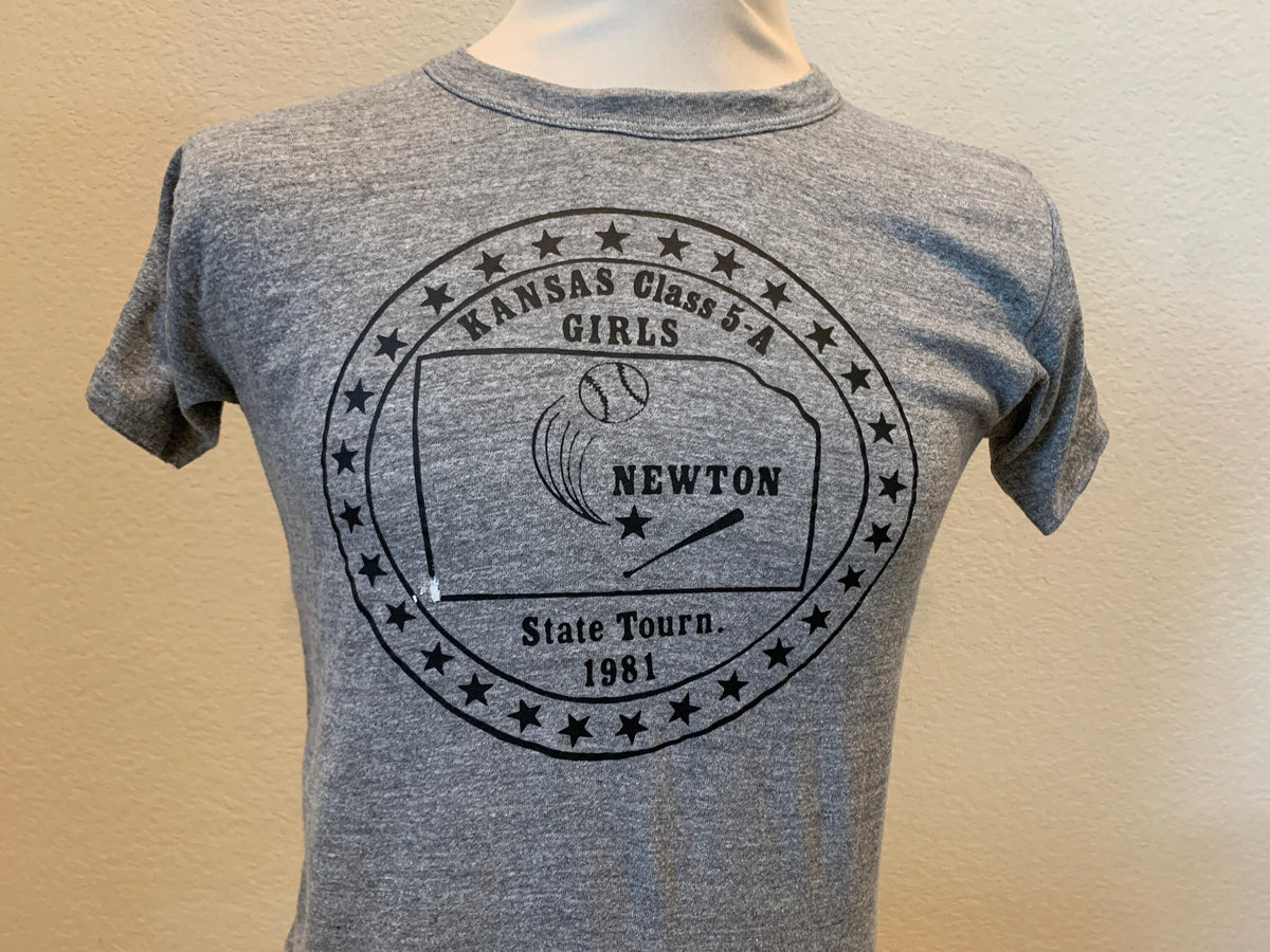 Vtg 80s Kansas 5A Girls Softball State Tournament 1981 Rayon Tri Blend TShirt M Graphic Tee – Premium Graphic · Must-Have Style