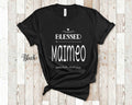 Blessed Maimeo Grandma Tshirt Irish Grandmother Gift Idea for Mother39s Day Birthday Christmas or Pregnancy Reveal Announcement Graphic Tee – Bold Style · Great Gift For Fans
