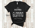 Blessed Glamma Grandma Tshirt Special Grandmother Gift Idea for Mother39s Day Birthday Christmas or Pregnancy Reveal Announcement Graphic Tee – Bold Style · Top Pick For Any Outfit