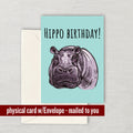 Hippo Birthday Card Hippo Greeting Card Hippo Birthday Hippo Lover Gift Hippopotamus Card Graphic Tee – Bold Style · Great Gift For Fans