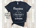 Too Cool Busia Grandma Tshirt Poland Polish Grandmother Gift Idea for Mother39s Day Birthday Christmas or Pregnancy Reveal Announcement Graphic Tee – Bold Style · Great Gift For Fans