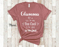Too Cool Glamma Grandma Tshirt Special Grandmother Gift Idea for Mother39s Day Birthday Christmas or Pregnancy Reveal Announcement Graphic Tee – Bold Style · Must-Have Style