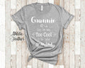 Too Cool Grannie Grandma Tshirt Special Grandmother Gift Idea for Mother39s Day Birthday Christmas or Pregnancy Reveal Announcement Graphic Tee – Warm & Stylish · Top Pick For Any Outfit