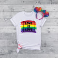 Love is Love Shirt LGBQT Pride Shirt Women Men Kids Toddler Baby Rainbow Shirt Retro LGBT Shirts Love Wins Graphic TShirtEqualityGift Graphic Tee – Everyday Comfort · Trending Graphic Apparel