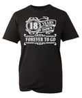Mens 18th Birthday Gift Boy Eighteen 18 Years Old Down Forever To Go 2005 Funny Shirt Tee T Shirt Graphic Tee – Bold Style · Perfect For Daily Wear