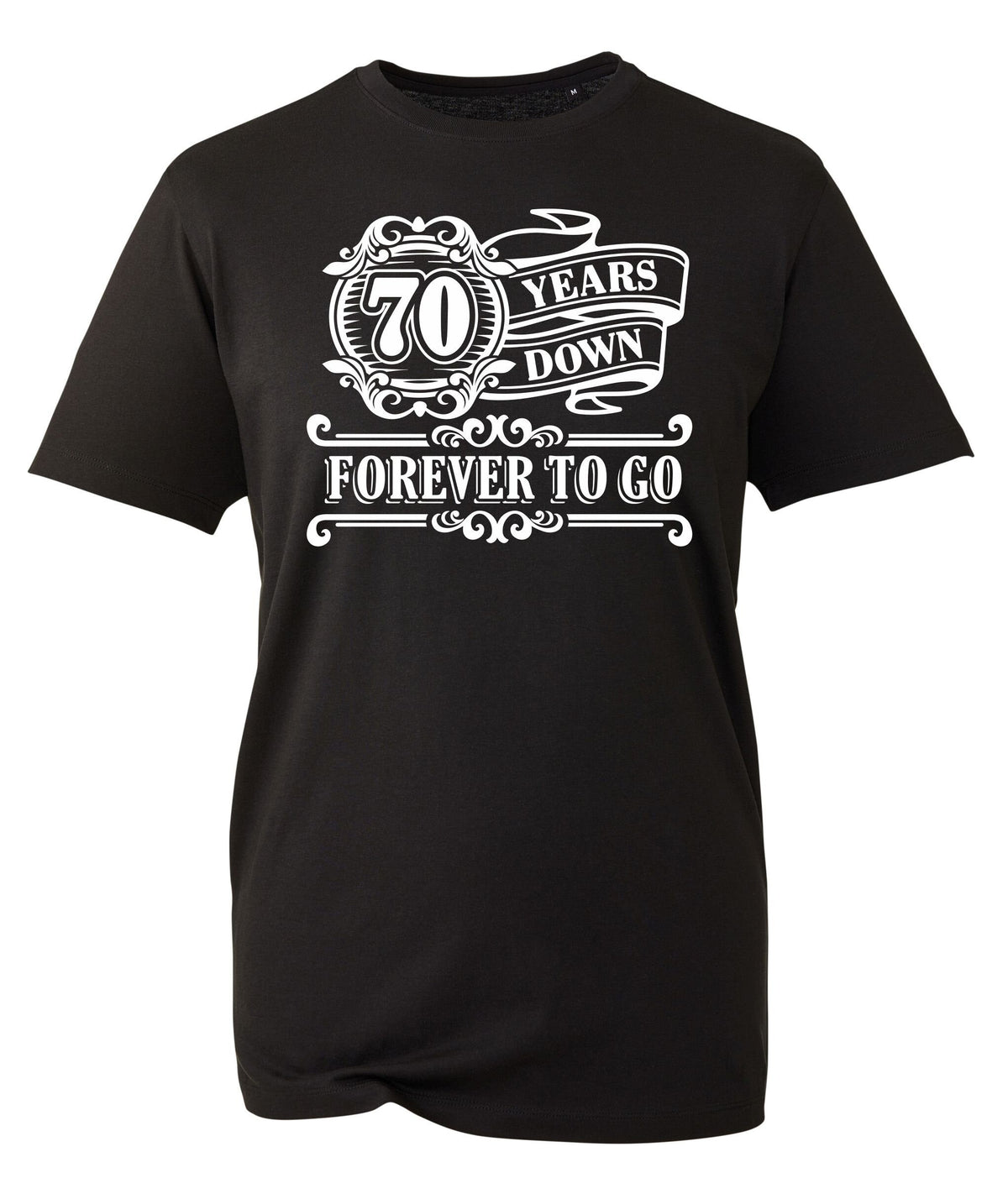 Men39s 70th Birthday Gift TShirts 1953 Funny Cotton Tee 70 Years Old Down Forever To Go Graphic Tee – Easygoing Wear · Perfect For Daily Wear