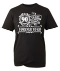 90th Birthday TShirt Gift For Dad 1933 90YearOld Down Forever To Go Men39s Cotton Tee Graphic Tee – Bold Style · Trending Graphic Apparel