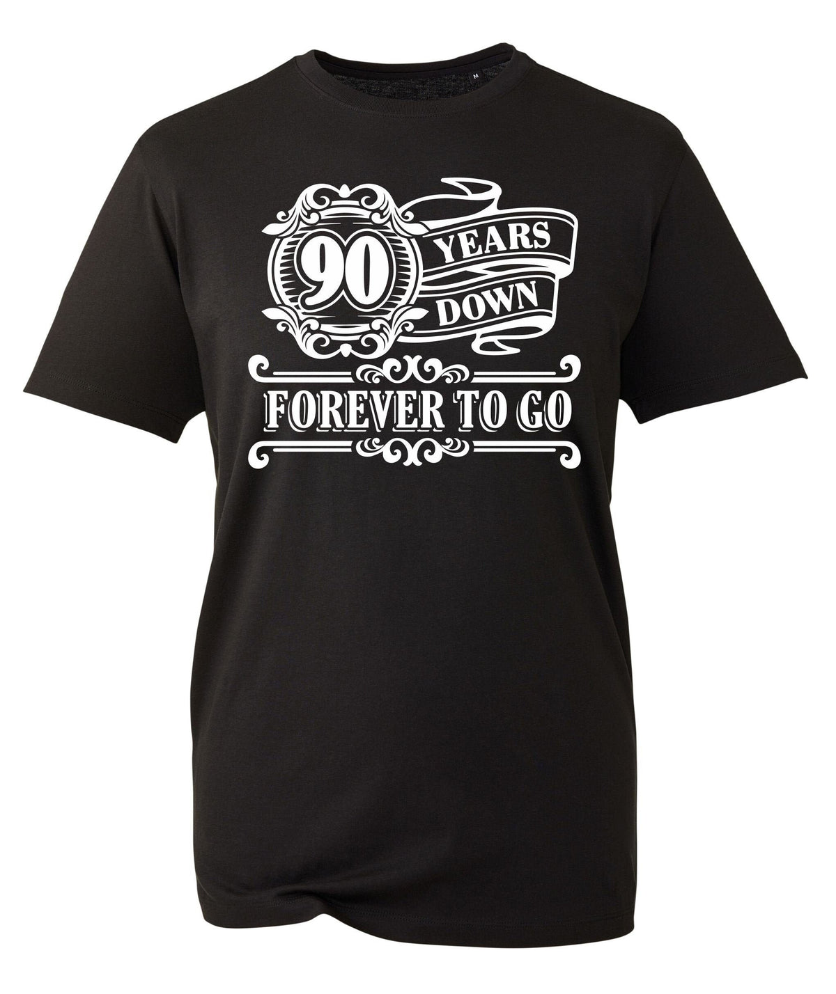90th Birthday TShirt Gift For Dad 1933 90YearOld Down Forever To Go Men39s Cotton Tee Graphic Tee – Bold Style · Trending Graphic Apparel