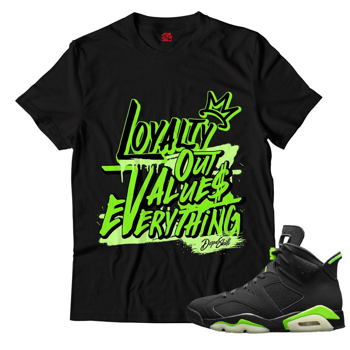 NEW L Unisex Shirt Match Jordan 6 Electric Green Graphic Tee – Feel-Good Design · Trending Graphic Apparel