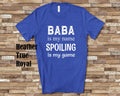 Baba Is My Name Grandpa Tshirt Persia Persian Grandfather Gift Idea for Father39s Day Birthday Christmas or Pregnancy Reveal Announcement Graphic Tee – Fan Favorite · Great Gift For Fans