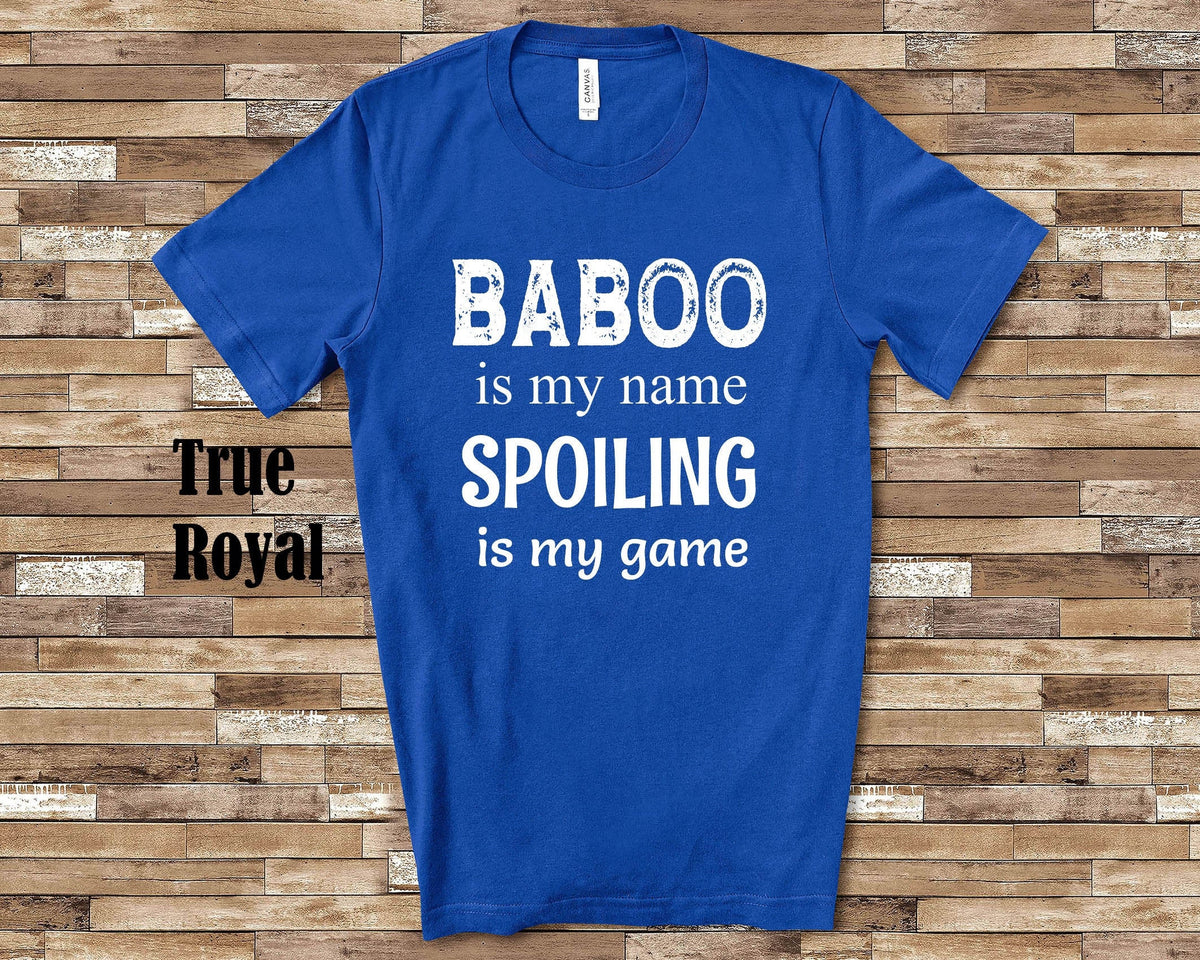 Baboo Is My Name Grandpa Tshirt Special Grandfather Gift Idea for Father39s Day Birthday Christmas or Pregnancy Reveal Announcement Graphic Tee – Premium Graphic · High-Quality Print