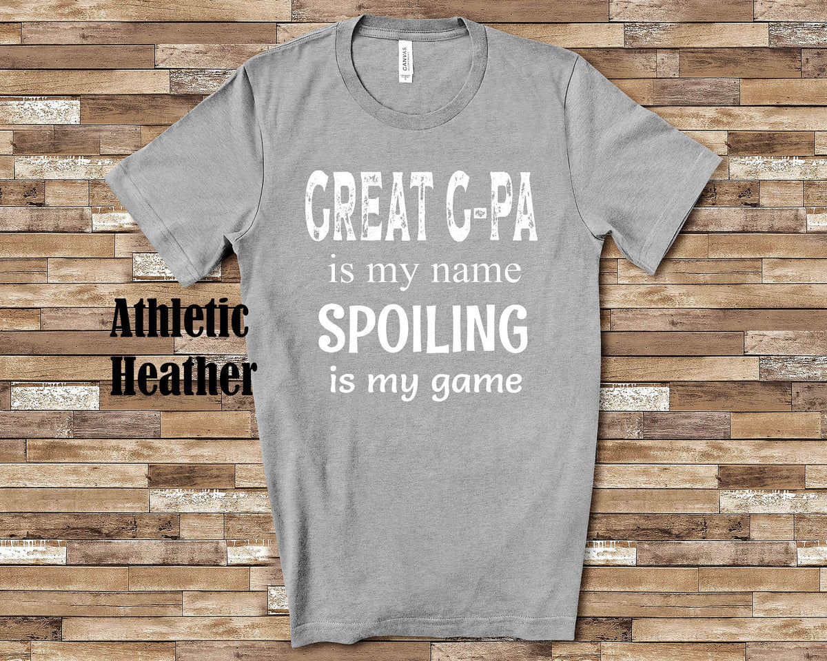 Great Gpa Is My Name Great Grandpa Tshirt Special Grandfather Gift Idea for Father39s Day Birthday Christmas Pregnancy Reveal Announcement Graphic Tee – Cozy Vibes · Must-Have Style