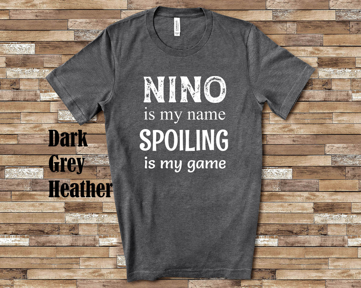 Nino Is My Name Godfather Tshirt Mexican Spanish Godfather Gift Idea for Father39s Day Birthday Christmas Pregnancy Reveal Announcement Graphic Tee – Cozy Vibes · High-Quality Print