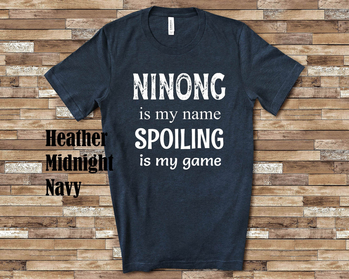 Ninong Is My Name Godfather Tshirt Filipino Pilipino Spanish Godfather Gift Idea for Father39s Day Birthday Christmas or Pregnancy Reveal Graphic Tee – Premium Graphic · Trending Graphic Apparel