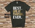 Best Great Pawpaw Great Grandpa Shirt Gift from Granddaughter Grandson for Birthday Father39s Day or Christmas Presents for Great Grandfather Graphic Tee – Aesthetic Look · Must-Have Style