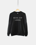 School Teacher Sweatshirt Never Stop Lurning Learning Funny Gift for Teachers Slogan Sweater Sweatshirt – Feel-Good Design · Top Pick For Any Outfit