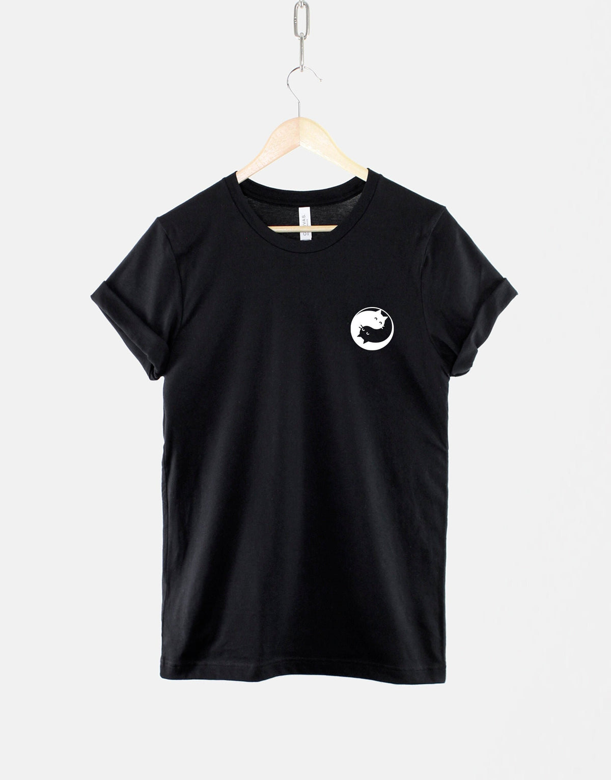 Yin Yang Cats TShirt Cats Pocket Tee Cat Yin Yang Pocket TShirt Cat Shirts Graphic Tee – Everyday Comfort · Top Pick For Any Outfit