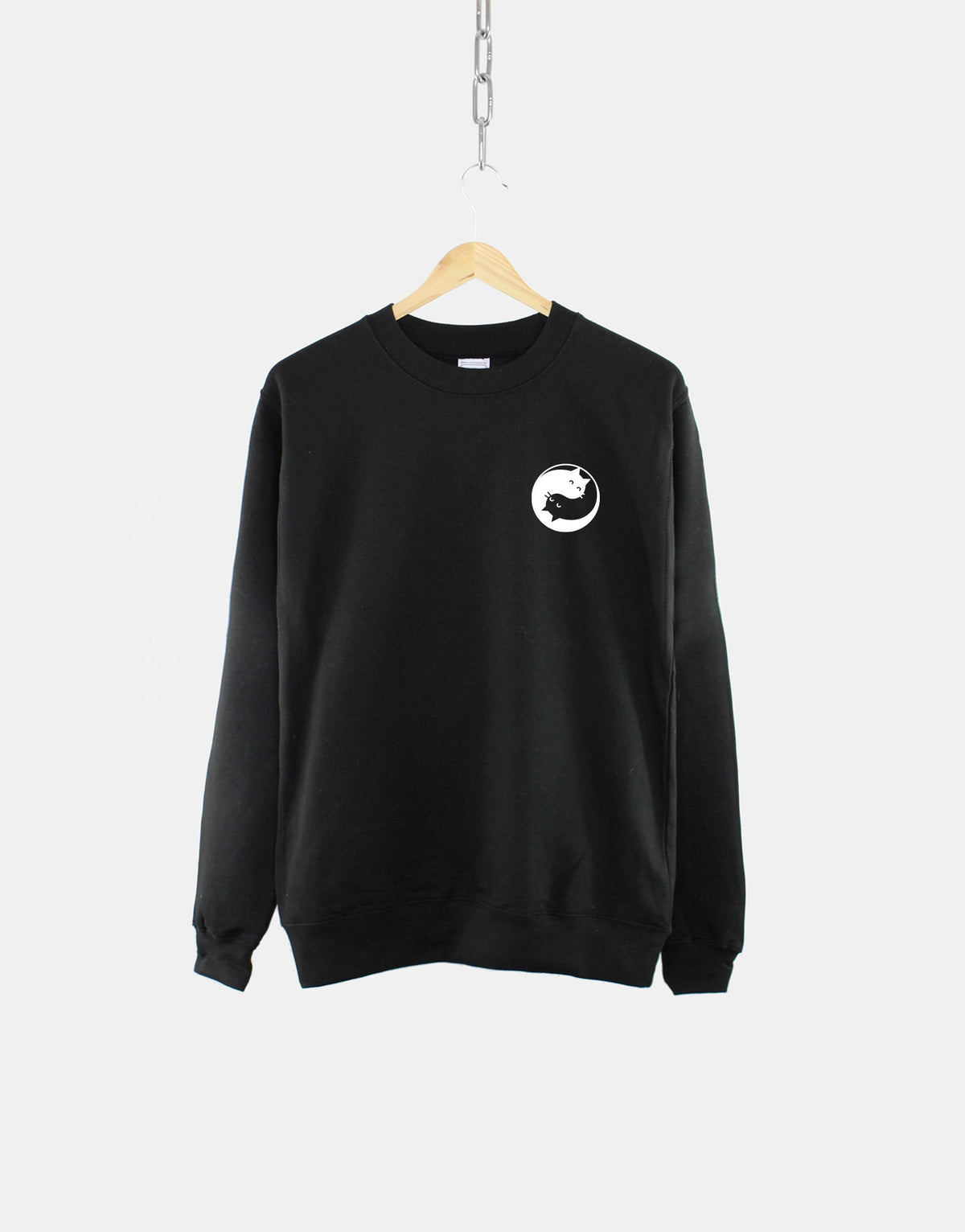 Yin Yang Cats Sweatshirt Cat Pocket Print Sweater Cat Yin Yang Sweatshirt Cat Sweatshirt Sweatshirt – Cozy Vibes · Top Pick For Any Outfit