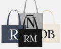 Luxury Personalised Shopping Bag Large Initials Personalized Canvas Bag Customised Tote Bag Tote Bag – Feel-Good Design · Top Pick For Any Outfit
