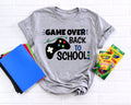 Game Over Back To School Shirt Back to School Shirt First Day of School Outfit Kids Back To School ShirtGaming School ShirtTeacher Gift Graphic Tee – Fan Favorite · Top Pick For Any Outfit