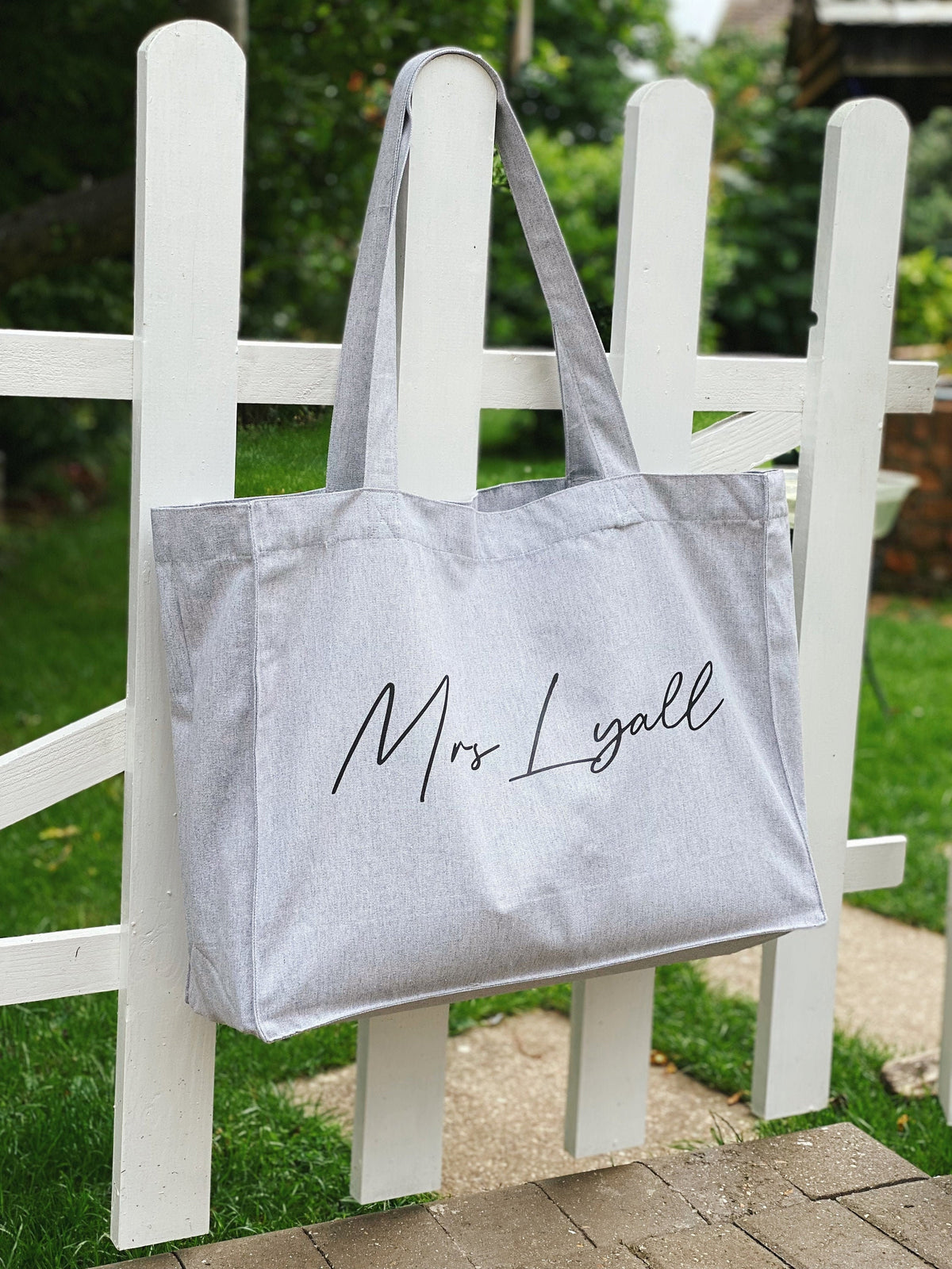Personalised Shopping Bag Large Personalized Canvas Bag Summer Holiday Customised Beach Bag Tote Bag – Soft Feel · Trending Graphic Apparel