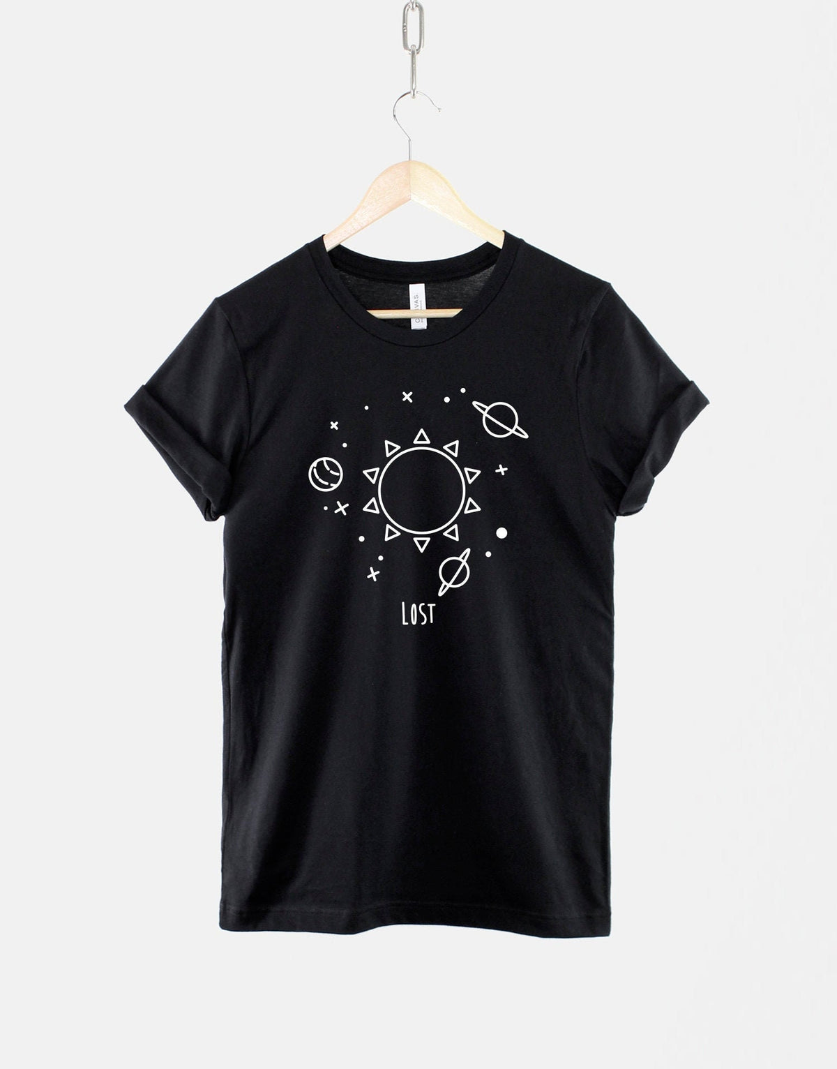 Lost TShirt Bespoke Simplistic Space T Shirt Graphic Tee – Premium Graphic · Top Pick For Any Outfit