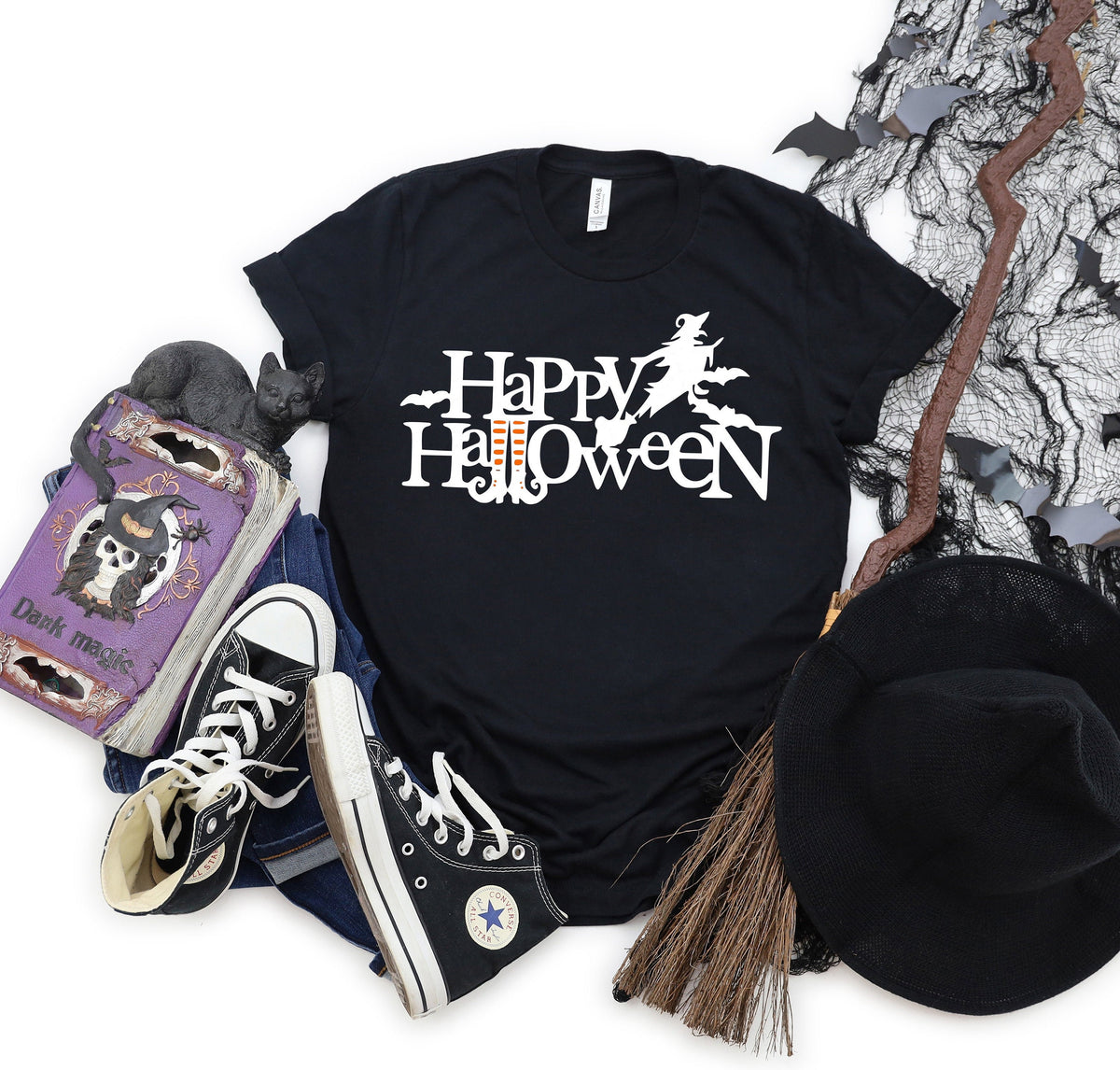 Happy Halloween ShirtHalloween witch shirtHalloween Party Halloween TshirtHocus Pocus ShirtHalloween Funny TeeHalloween Spooky Shirt Graphic Tee – Fan Favorite · Perfect For Daily Wear