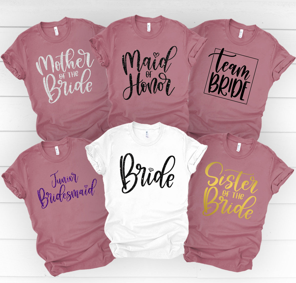 The Bride ShirtWedding ShirtMaid of Honor ShirtJust Married ShirtBridesmaid ShirtsNewly Married TeeFlower Girl Shirtbridal party tee Graphic Tee – Premium Graphic · Must-Have Style
