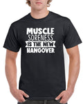 Mens Gym T Shirt Workout Top Funny Gym TShirt Unisex Gym TShirt Weightlifting Shirt Fitness TShirt Muscle Soreness Is the New Hangover Graphic Tee – Feel-Good Design · Top Pick For Any Outfit