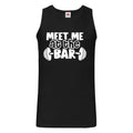 Mens Gym Tank Top Workout Top Funny Gym Vest Unisex Gym Vest Weightlifting Shirt Fitness Vest Meet Me At The Bar Tank Top – Aesthetic Look · Great Gift For Fans