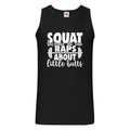 Mens Gym Tank Top Workout Top Funny Gym Vest Unisex Gym Vest Weightlifting Shirt Fitness Squat because Tank Top – Fan Favorite · High-Quality Print