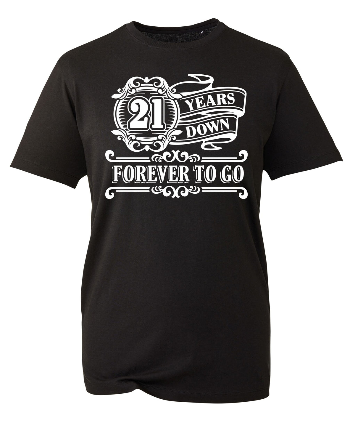 Mens 21st Birthday Gift Twenty One 21 Years Old Down Forever To Go Year 2002 Funny Shirt Tee T Shirt 21st Gifts Graphic Tee – Warm & Stylish · Top Pick For Any Outfit