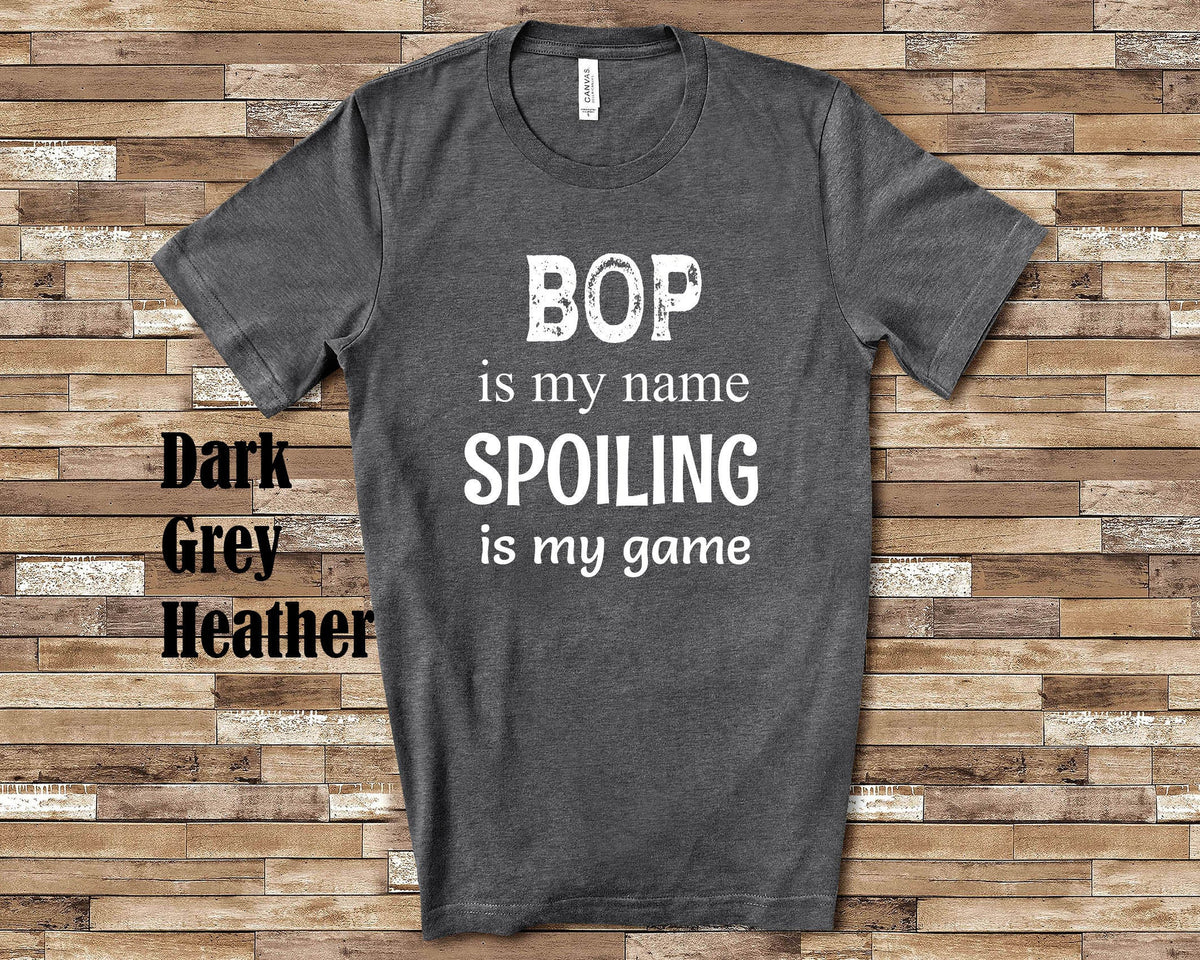 Bop Is My Name Grandpa Tshirt Special Grandfather Gift Idea for Father39s Day Birthday Christmas or Pregnancy Reveal Announcement Graphic Tee – Warm & Stylish · Great Gift For Fans