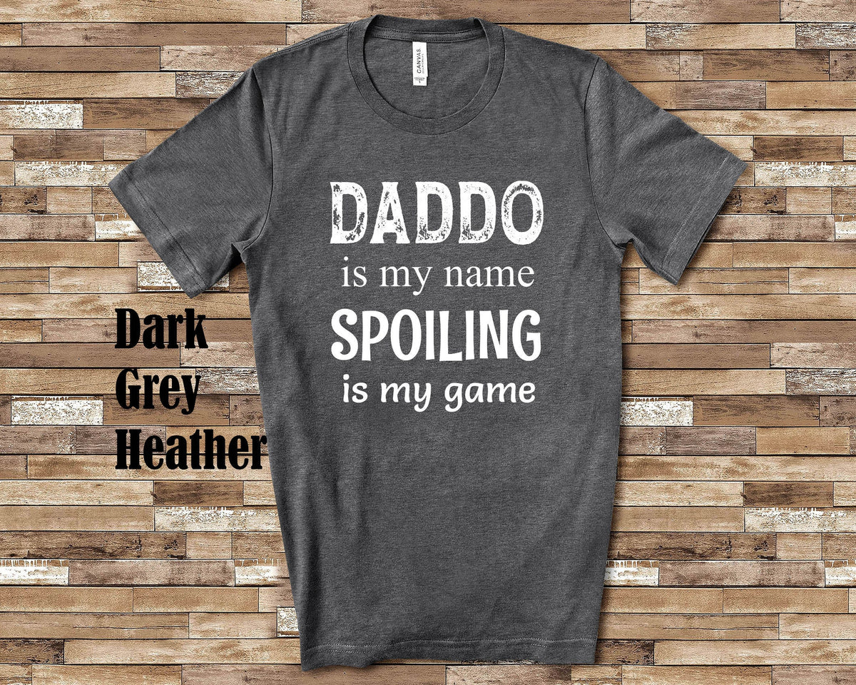 Daddo Is My Name Grandpa Tshirt Special Grandfather Gift Idea for Father39s Day Birthday Christmas or Pregnancy Reveal Announcement Graphic Tee – Premium Graphic · Trending Graphic Apparel