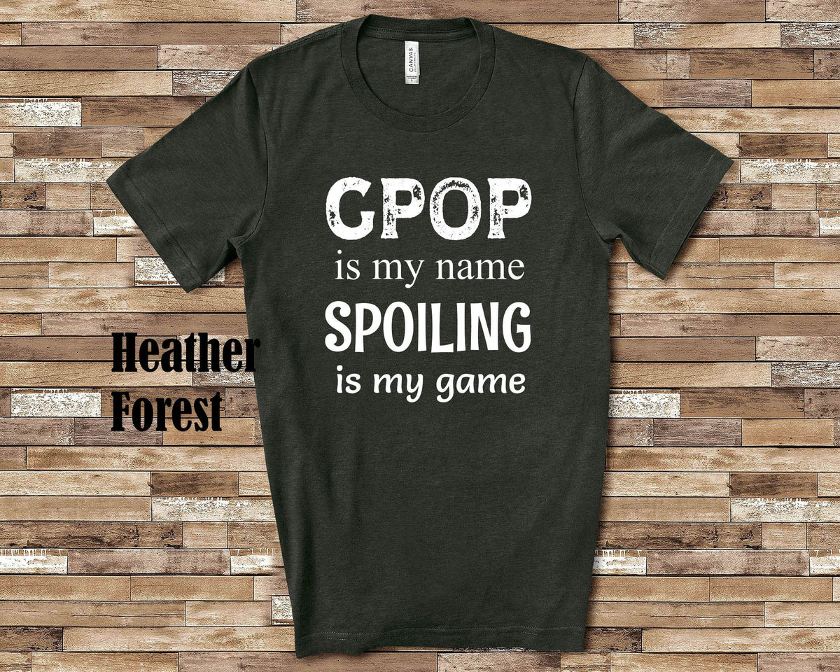 Gpop Is My Name Grandpa Tshirt Special Grandfather Gift Idea for Father39s Day Birthday Christmas or Pregnancy Reveal Announcement Graphic Tee – Fan Favorite · Trending Graphic Apparel