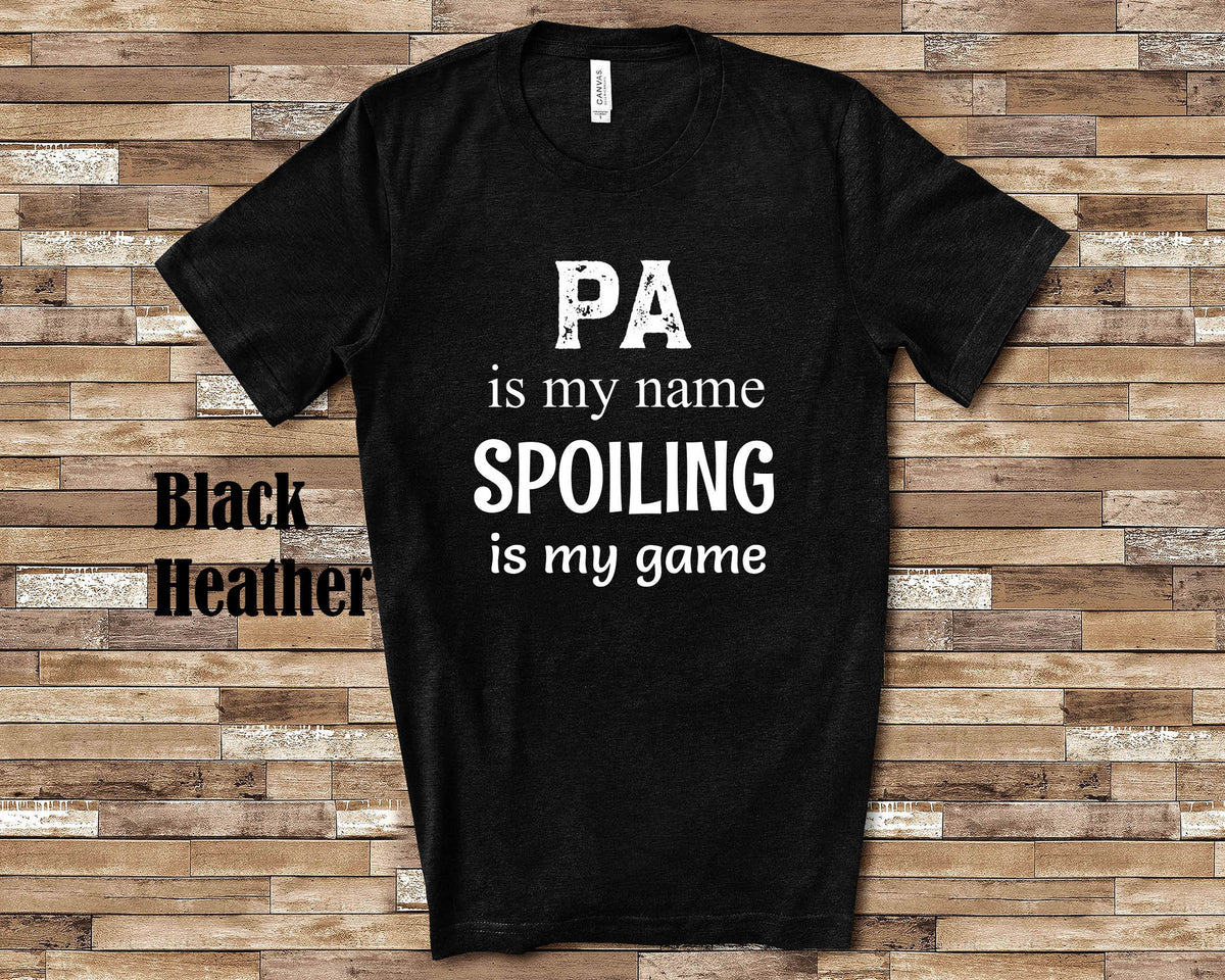 Pa Is My Name Grandpa Tshirt Special Grandfather Gift Idea for Father39s Day Birthday Christmas or Pregnancy Reveal Announcement Graphic Tee – Premium Graphic · Great Gift For Fans