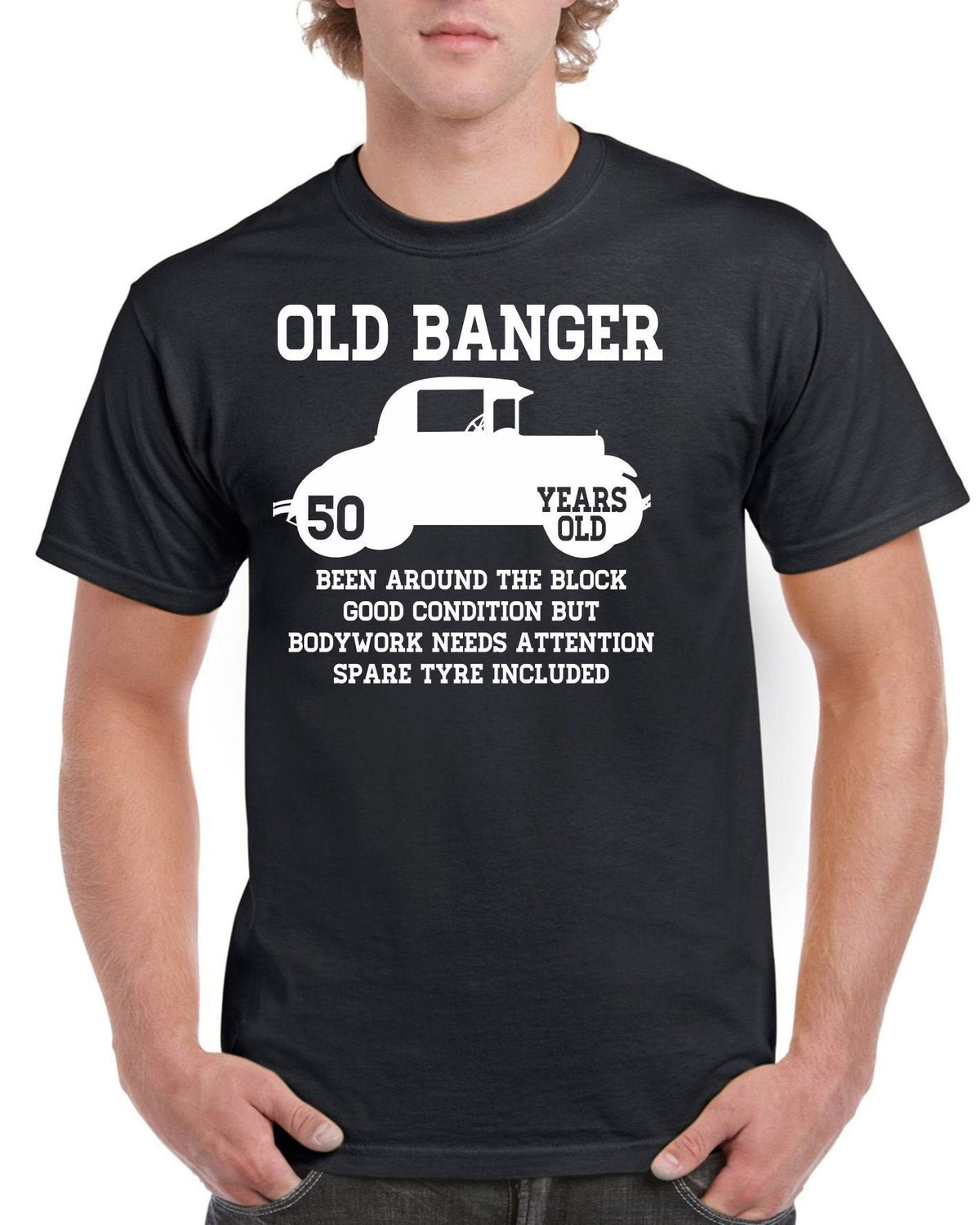 Mens 50th Birthday Gift Old Banger 50 Years Old 1974 Funny 50th Shirt Tee T Shirt 50th Birthday Gifts Graphic Tee – Easygoing Wear · Perfect For Daily Wear