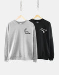 Dinosaur Sweatshirt TRex Print Pocket Sweatshirt Paleontologist Shirt Tyrannosaurus Rex Shirt Diplodocus Sweater Triceratops Sweatshirt – Feel-Good Design · Top Pick For Any Outfit