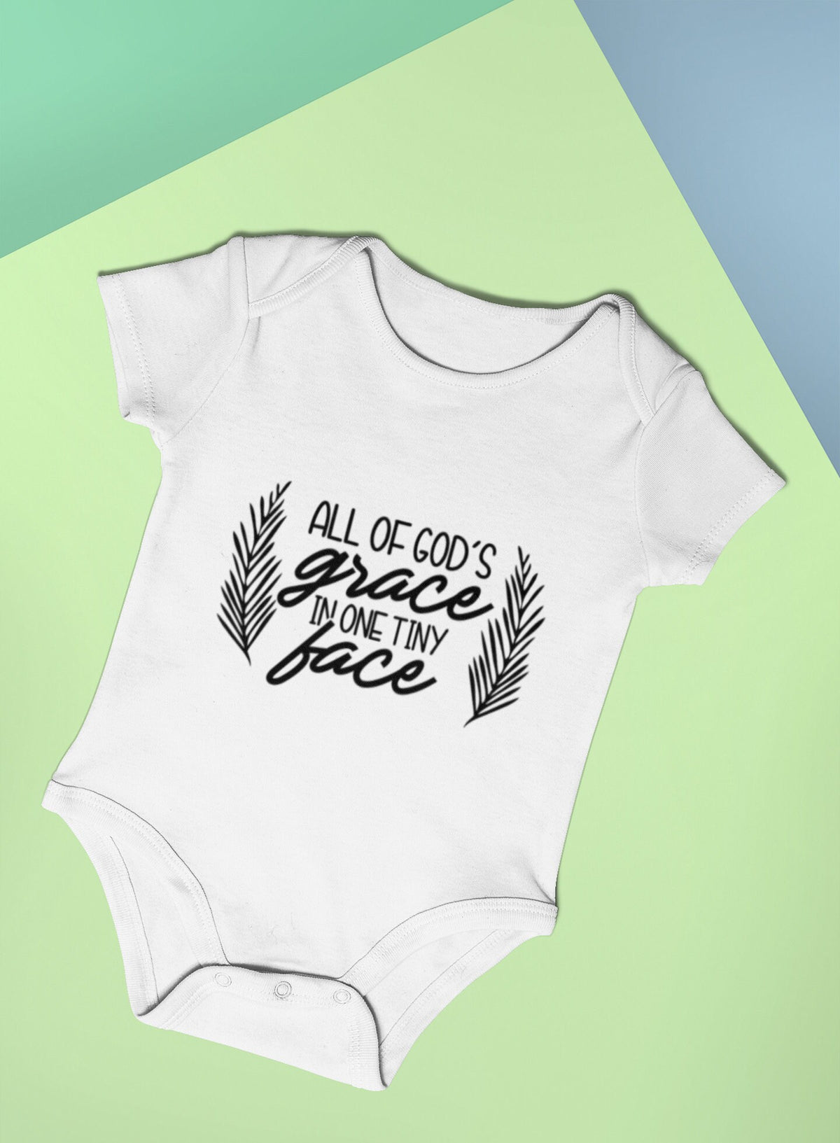 Baby Bodysuit All Of Gods Grace In One Tiny Face Funny Baby Vest Baby Shower Gift New Baby Gift Baby Onesie Graphic Tee – Fan Favorite · High-Quality Print