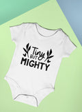Baby Bodysuit Tiny But Mighty Funny Baby Vest Baby Shower Gift New Baby Gift Baby Onesie Graphic Tee – Feel-Good Design · Trending Graphic Apparel