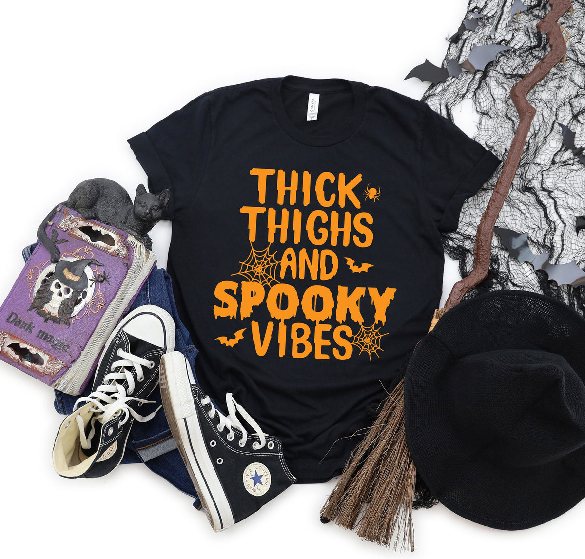Thick Thighs Spooky Vibes ShirtFunny Halloween ShirtHalloween ShirtFunny Shirt2022 HalloweenSpooky Vibes ShirtFunny Spooky Vibes Shirt Graphic Tee – Feel-Good Design · Must-Have Style
